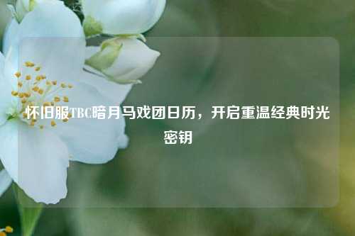 怀旧服TBC暗月马戏团日历，开启重温经典时光密钥