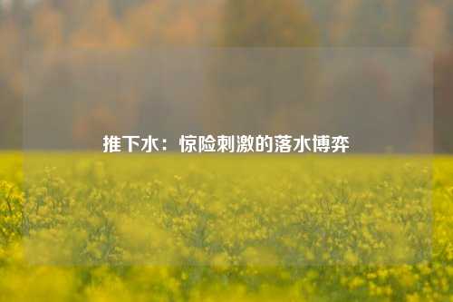 推下水：惊险刺激的落水博弈